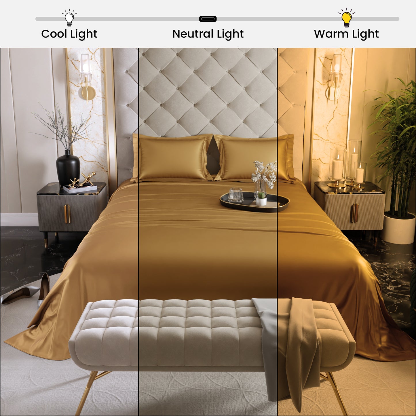 Eternal Glow Flat Bedsheet Set