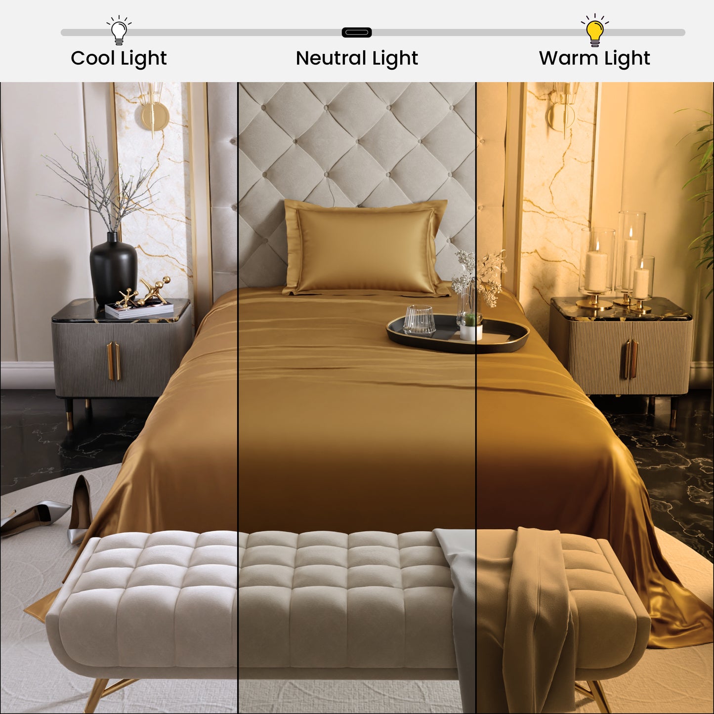 Eternal Glow Flat Bedsheet Set