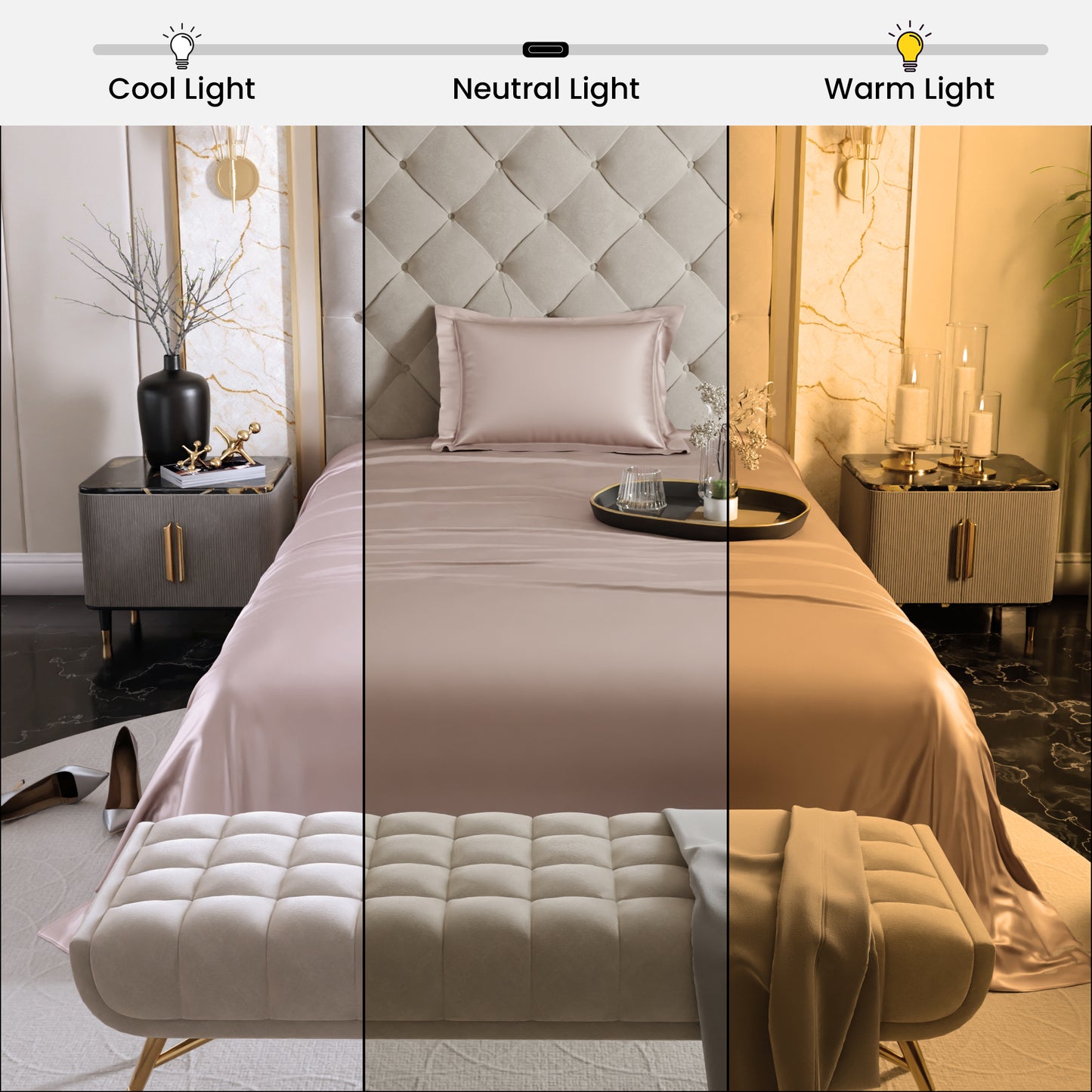 Champagne Flat Bedsheet Set