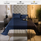 Mystique Blue Flat Bedsheet Set