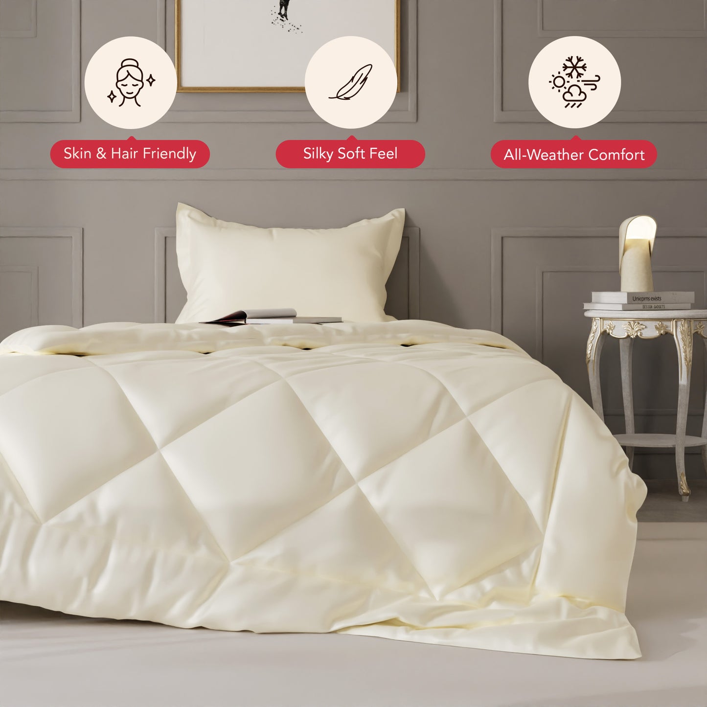Charming Ivory Bed In A Bag