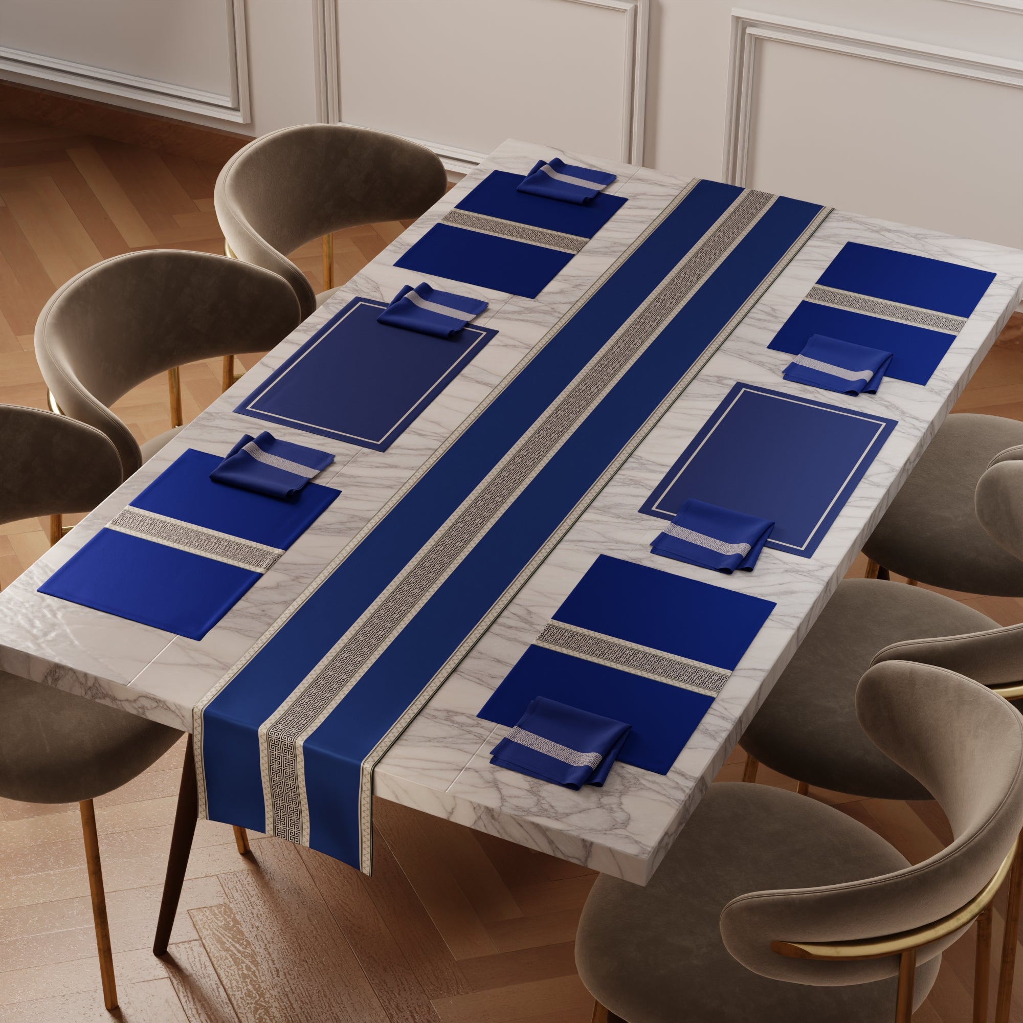 Indigo Elegance Table Linen Set
