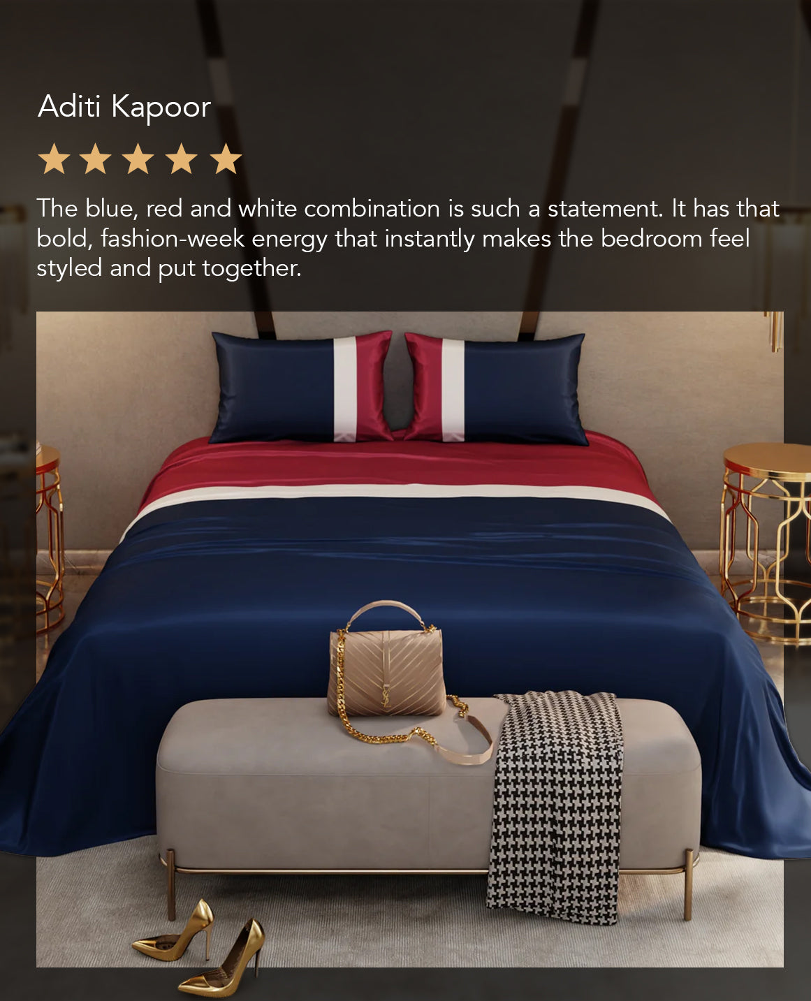 Boulevard Blue Bedsheet Set