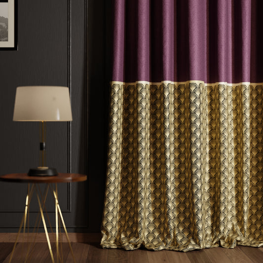 Royal Rouge Curtain with privacy lining