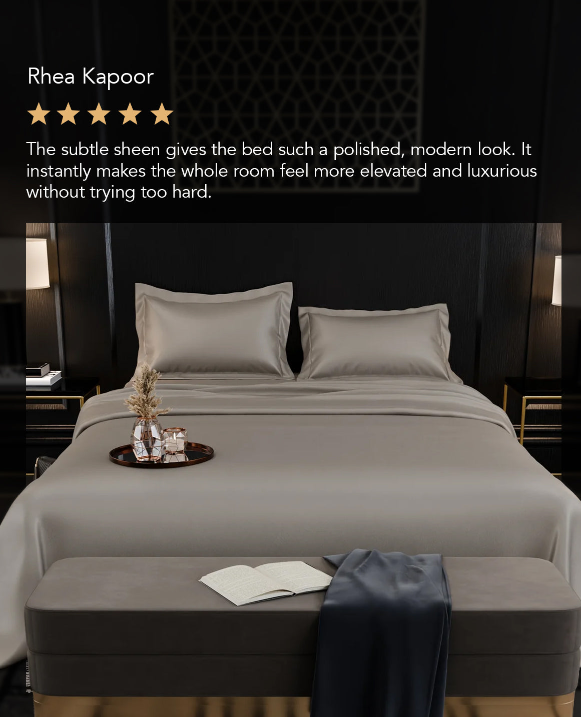 Dune Dusk Luxstre Cotton Bed Sheet Set