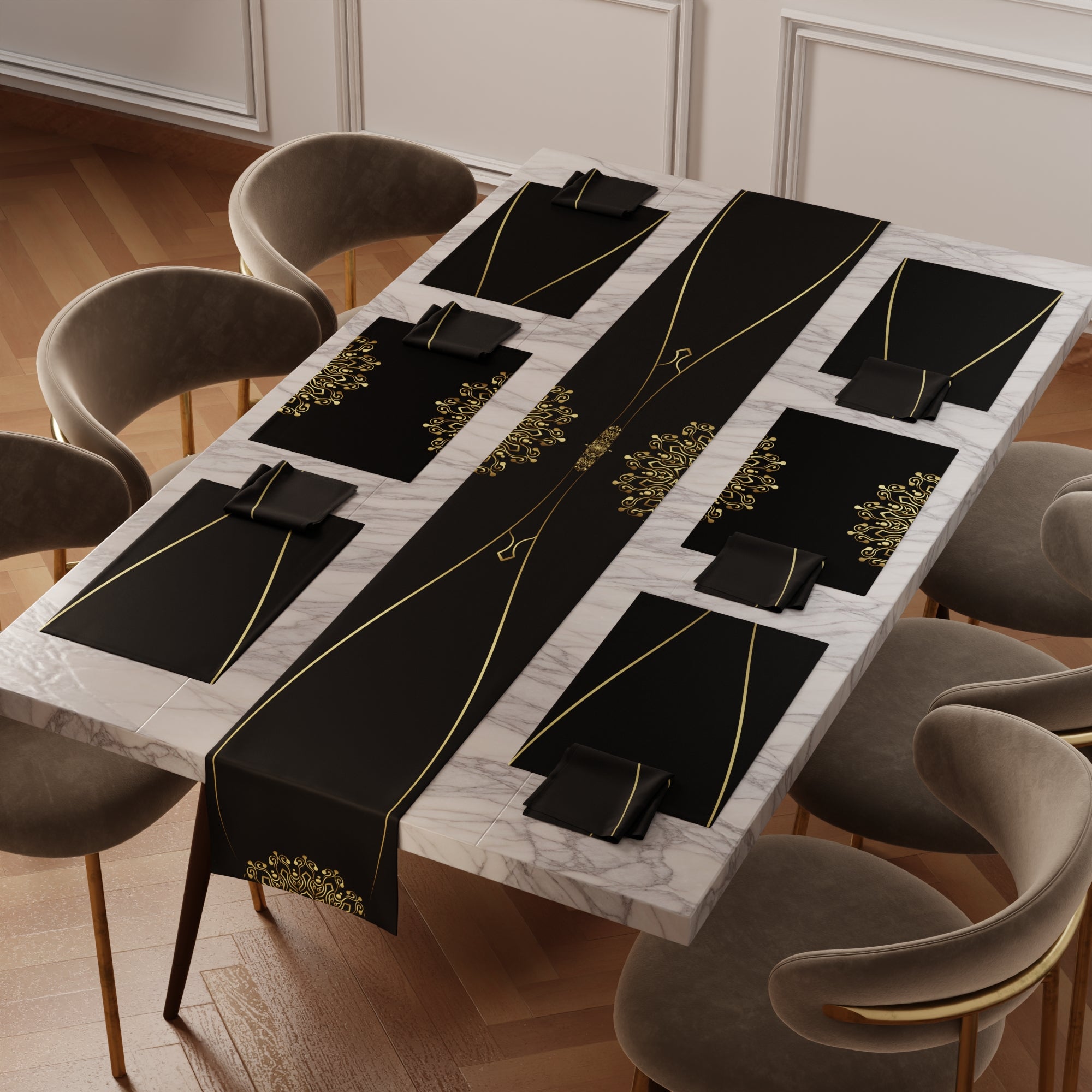 Midnight Banquet Table Linen Set
