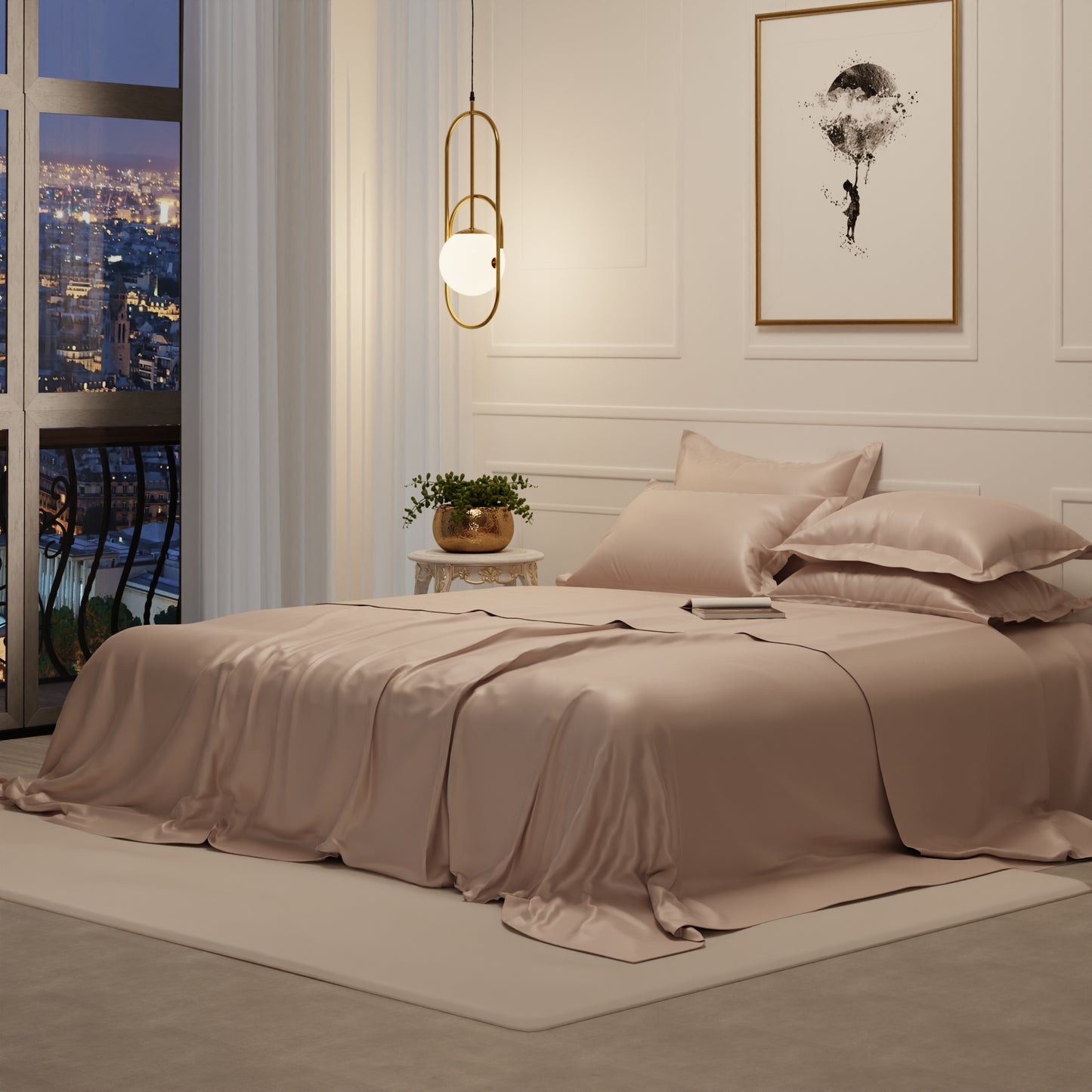 Champagne Flat Bedsheet Set