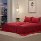 Flirty Red Flat Bedsheet Set