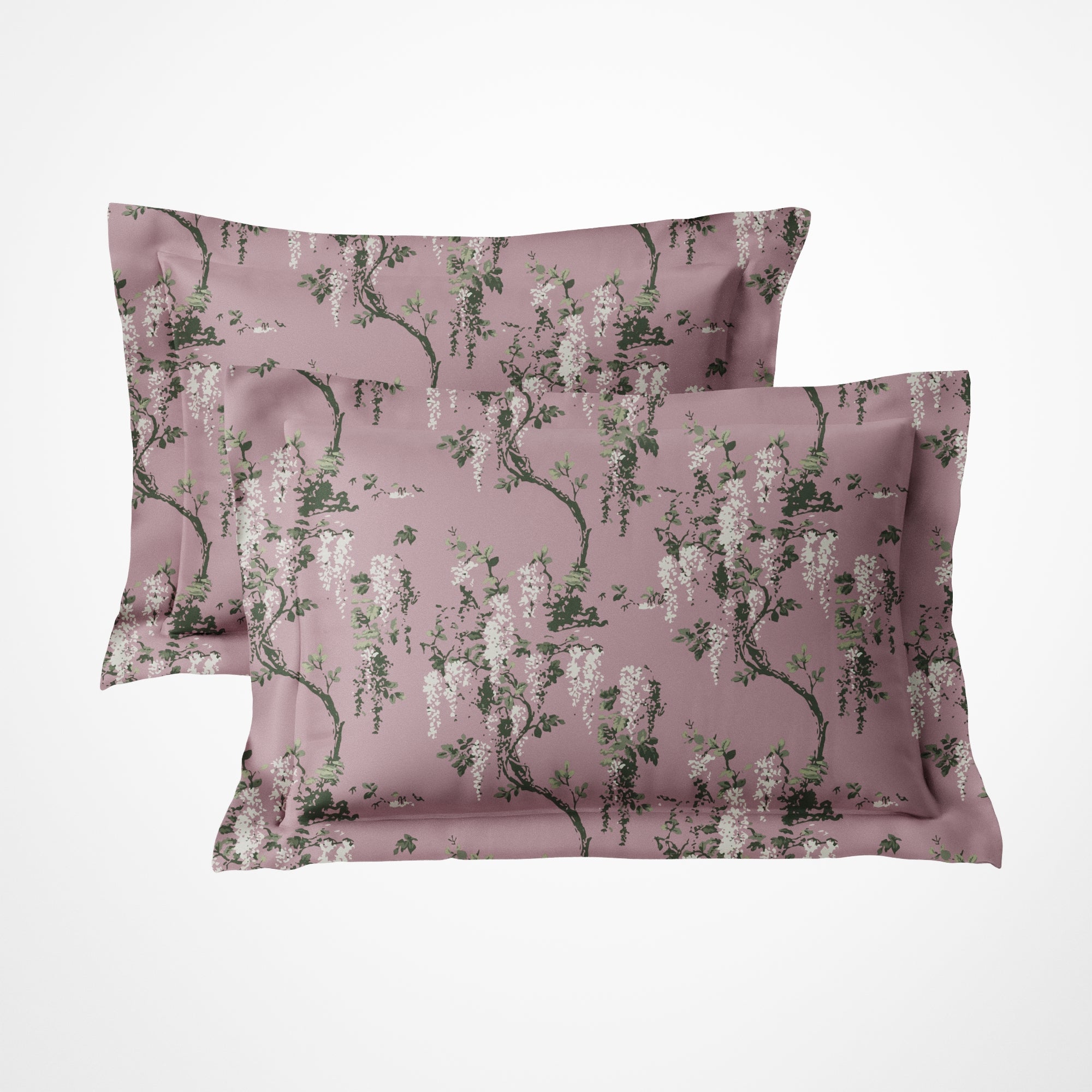 Wild Magnolia 300TC 100% Cotton Pillow Cover Set