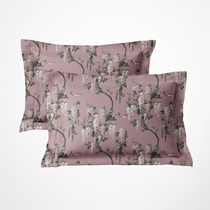 Wild Magnolia 300TC 100% Cotton Pillow Cover Set