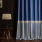 Blue Monarch Satin Curtain