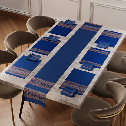 Royal Blue Feast Table Linen Set