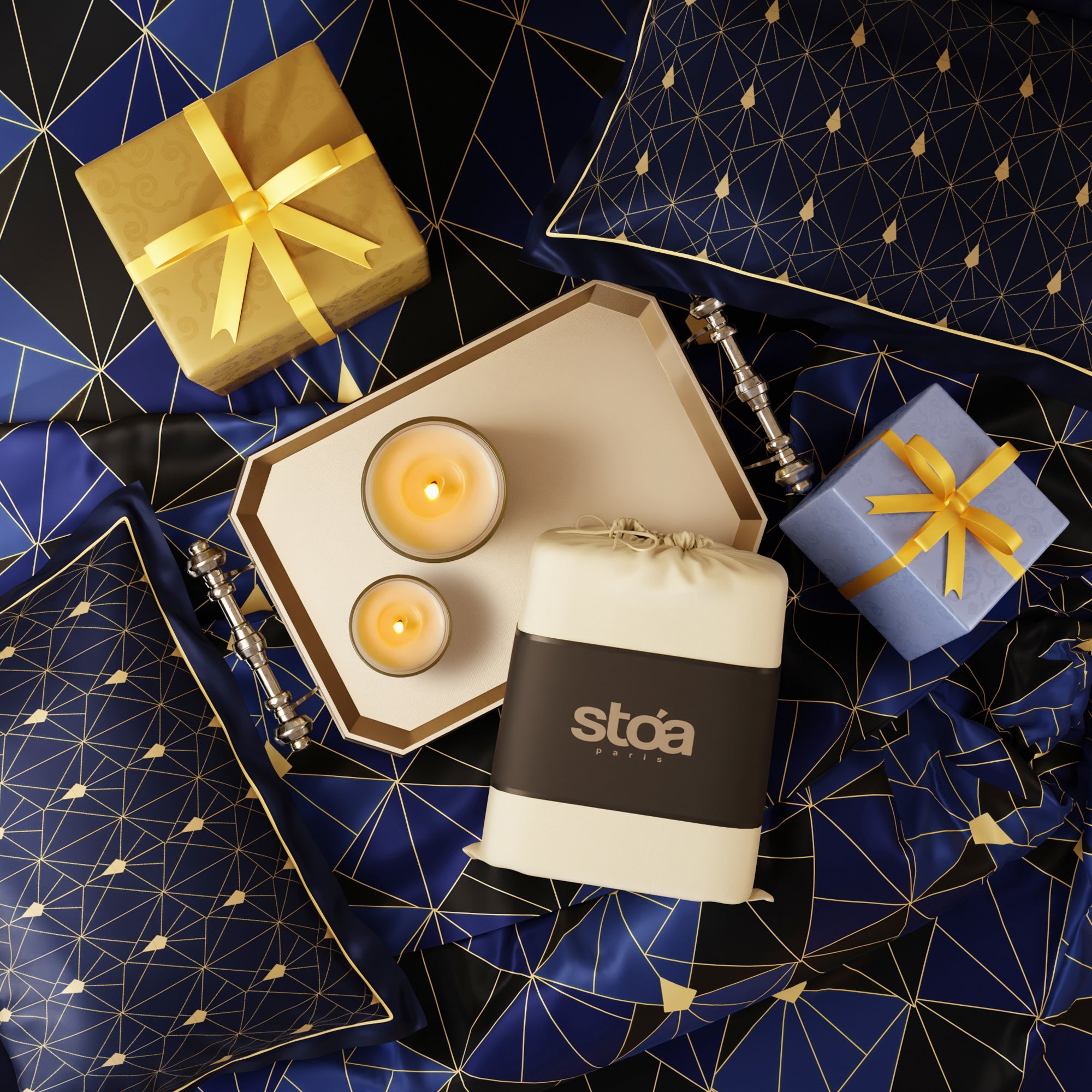 Navy Fiesta Bedsheet Set