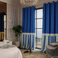 Blue Monarch Curtain with privacy lining