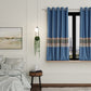 Celestial Blue Satin Curtain