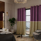 Royal Rouge Curtain with privacy lining