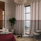 Noble Rose Satin Curtain