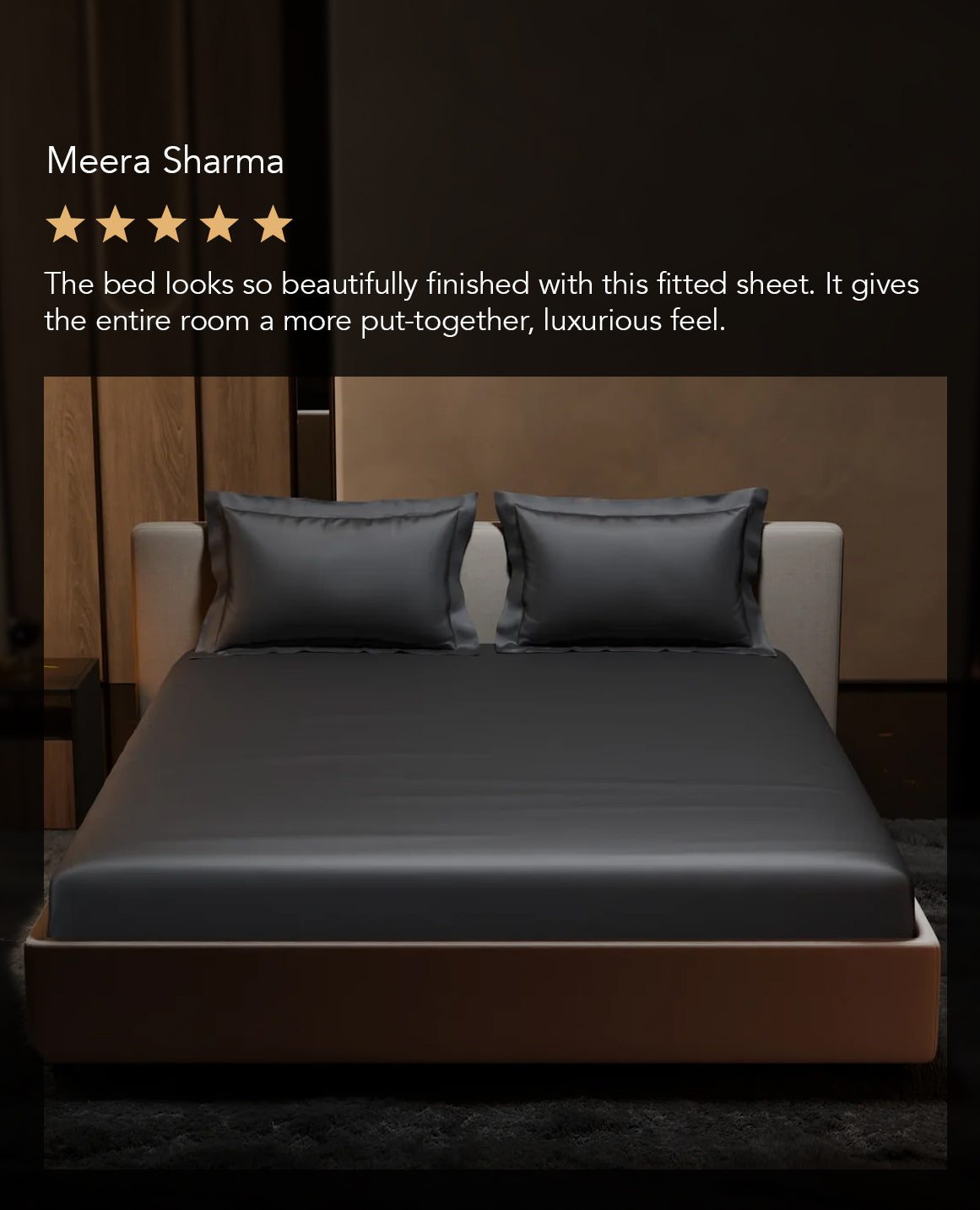 Twilight Embrace Fitted Bedsheet Set