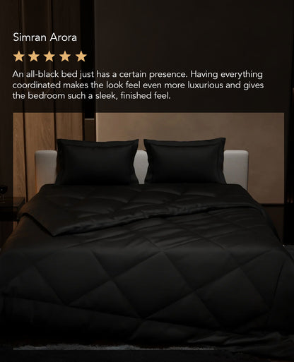 Midnight Black Bed in a Bag