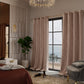 Parisian Blush Velvet Curtain