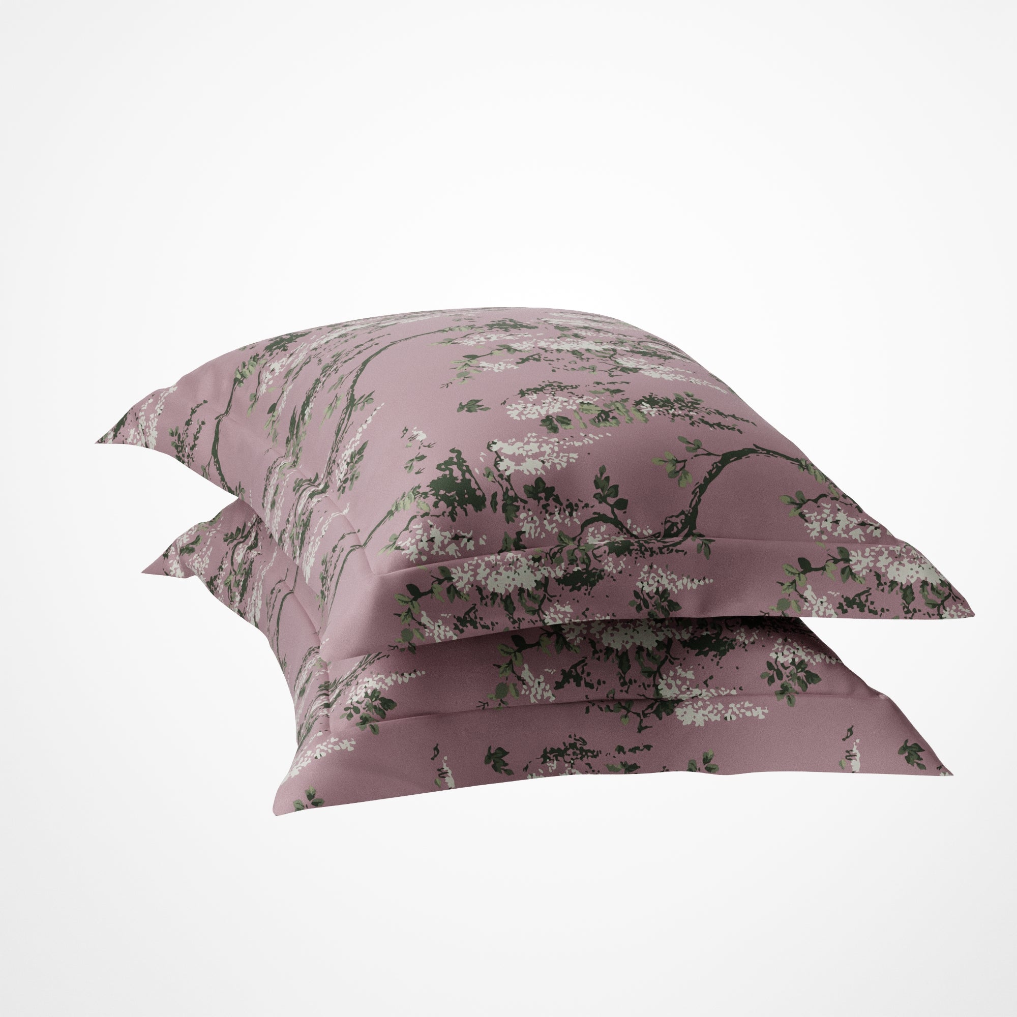 Wild Magnolia 300TC 100% Cotton Pillow Cover Set