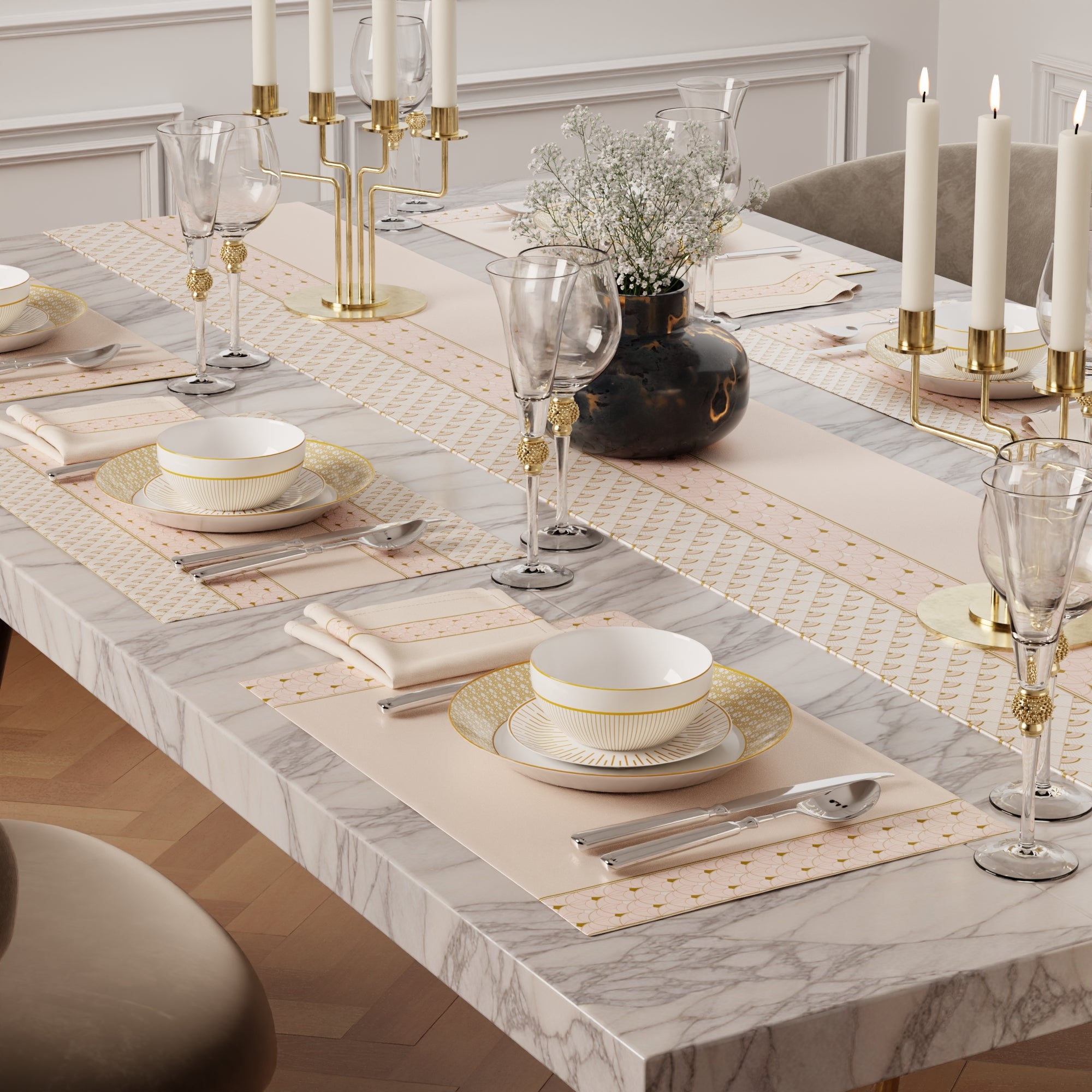 Ivory Banquet Table Linen Set