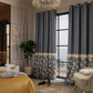 Regal Slate Satin Curtain