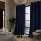 Blue Enigma Velvet Curtain