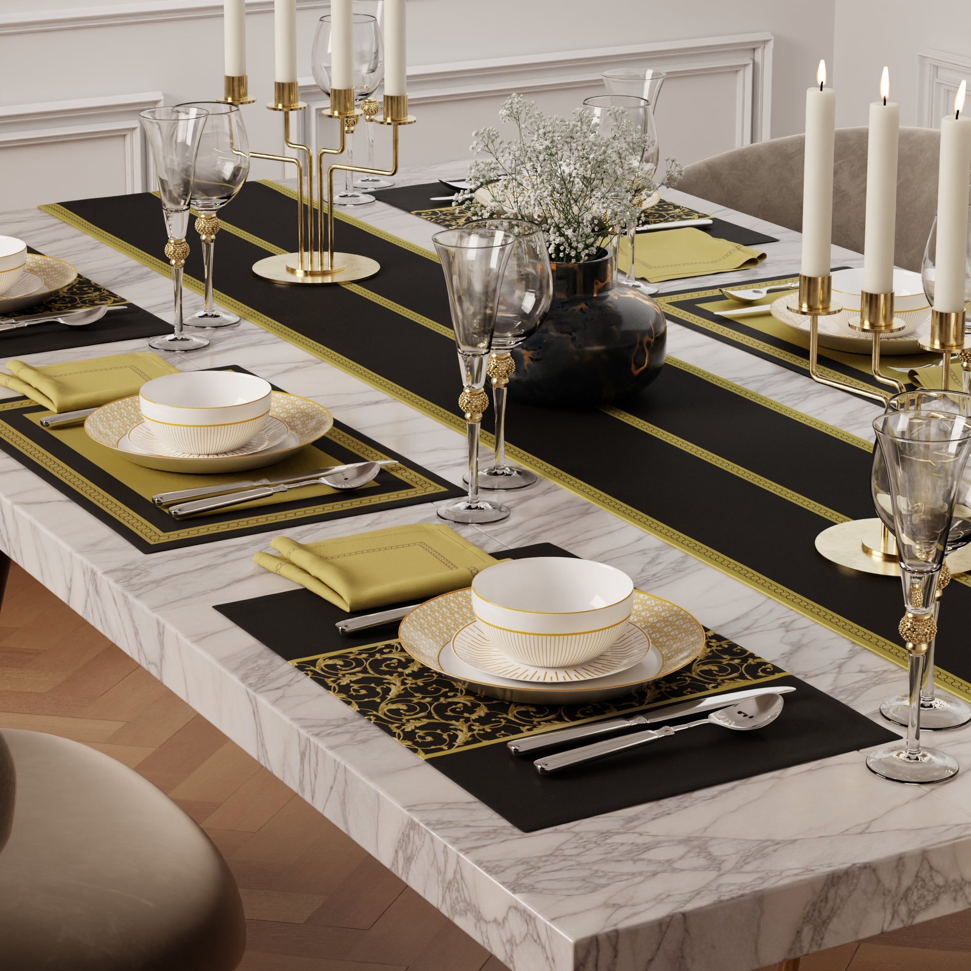 Truffle Elegance Table Linen Set