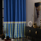 Blue Monarch Curtain with privacy lining