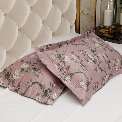 Wild Magnolia 300TC 100% Cotton Pillow Cover Set