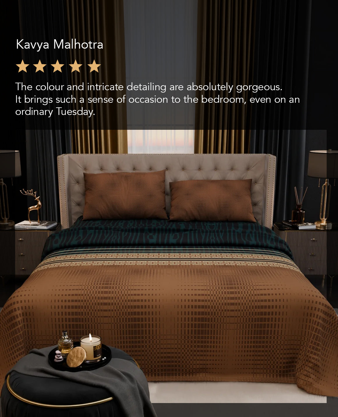 Amazonite Splendour Cotton Bedsheet Set