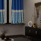 Blue Monarch Curtain with privacy lining