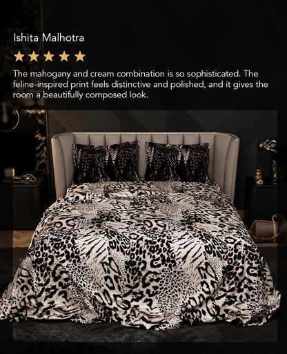 Mahogany Masquerade Enriched Cotton Bedsheet Set