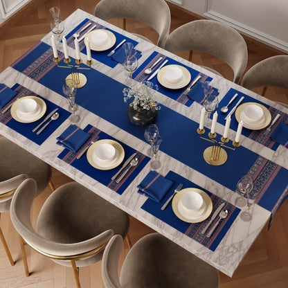 Royal Blue Feast Table Linen Set