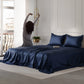 Midnight Black - Mystique Blue Double Bedsheet Bundle