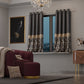 Regal Slate Satin Curtain