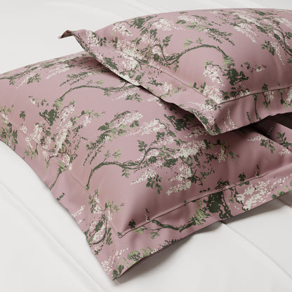 Wild Magnolia 300TC 100% Cotton Pillow Cover Set
