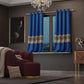 Celestial Blue Curtain with privacy lining