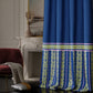 Blue Monarch Curtain with privacy lining