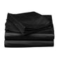 Midnight Black Flat Bedsheet Set