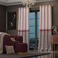 Noble Rose Satin Curtain with privacy lining