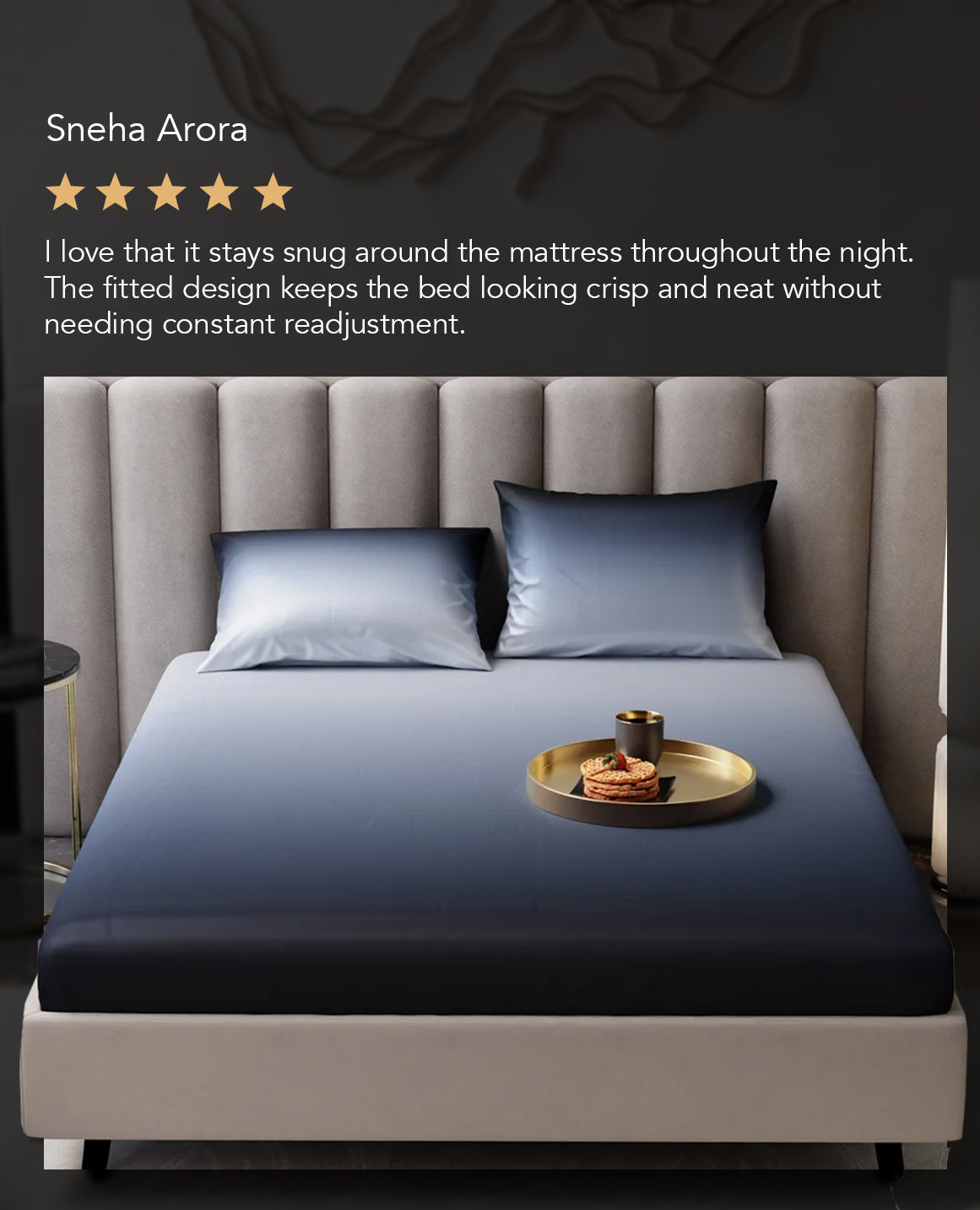 Moonlit Embrace Fitted Bedsheet Set