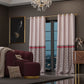 Noble Rose Satin Curtain with privacy lining