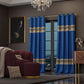 Celestial Blue Curtain with privacy lining