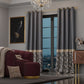 Regal Slate Satin Curtain