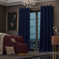 Blue Enigma Velvet Curtain