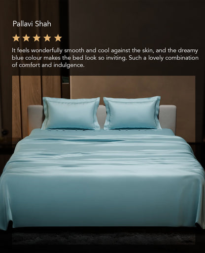 Dreamy Blue Flat Bedsheet Set