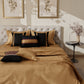 Gilded Noir Cushion Cover Set of 5 Combo (with fillers)