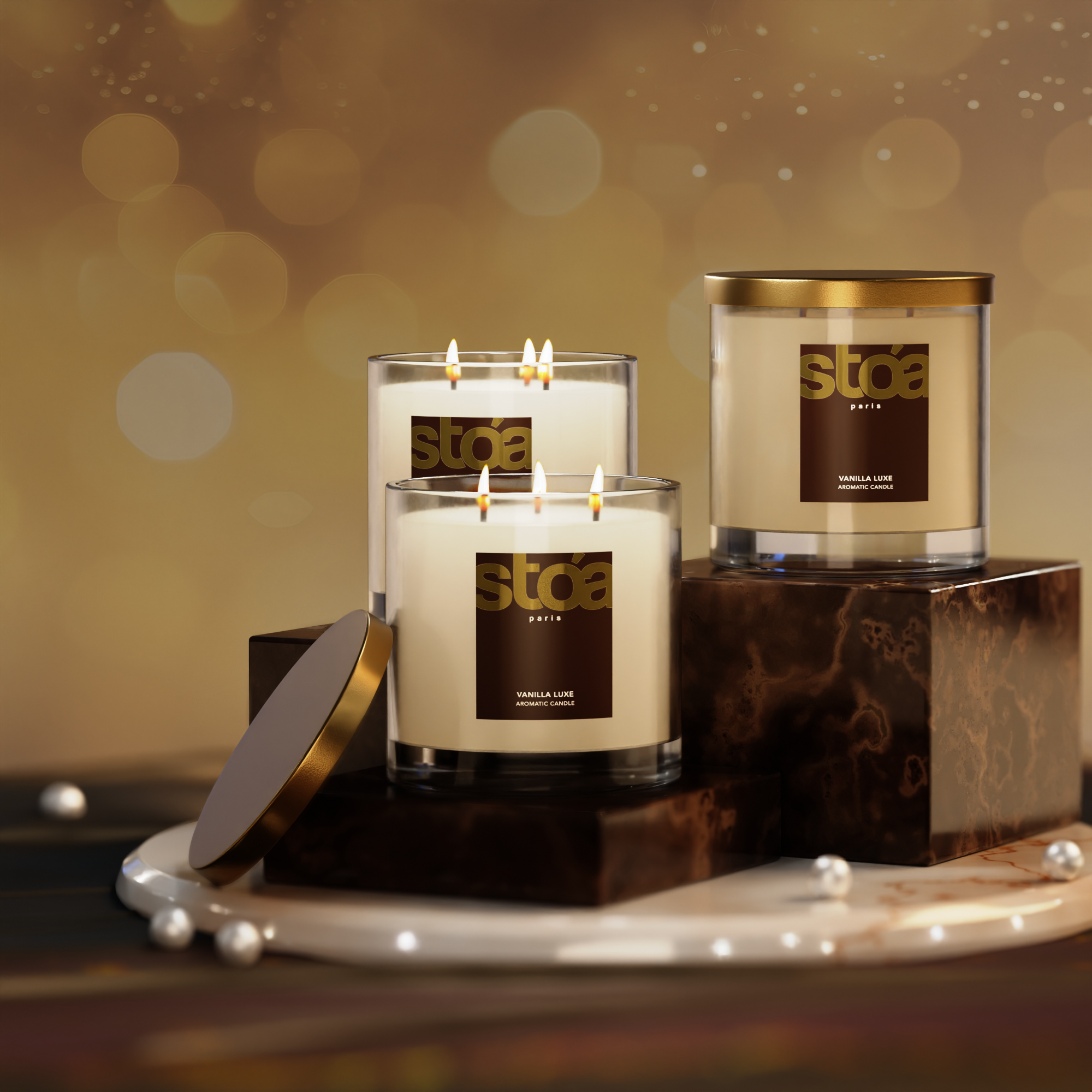 Vanilla Luxe Jar Candle with Lid